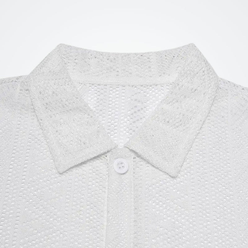 Chemise Homme à Manches Courtes Tricot