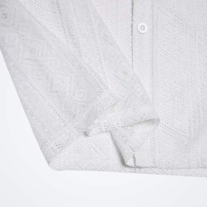 Chemise Homme à Manches Courtes Tricot