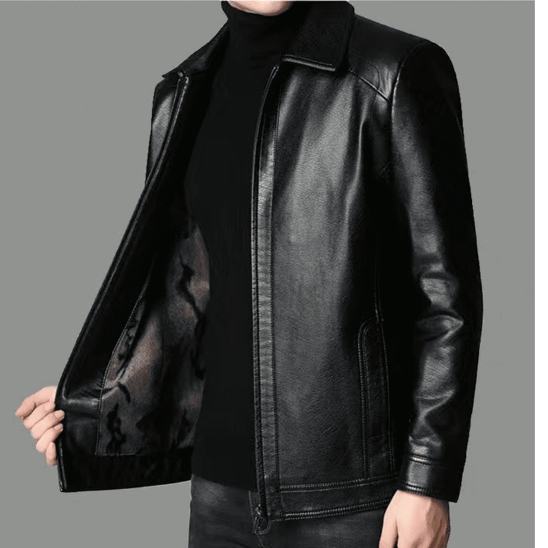 Veste en Cuir Élégante pour Homme