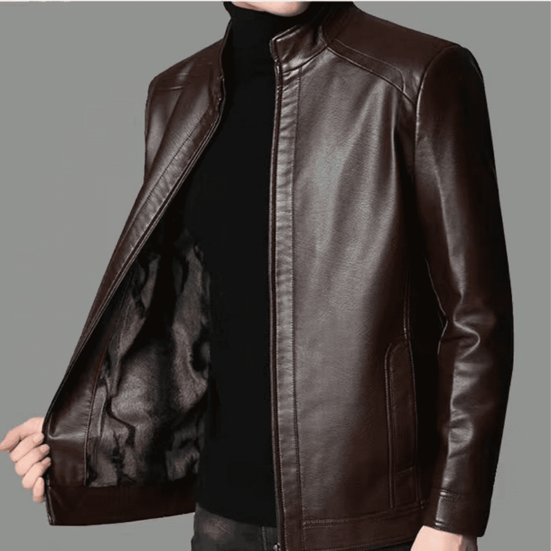 Veste en Cuir Élégante pour Homme